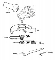 Bosch 0 601 345 603 Gws 9-150 C Angle Grinder 230 V / Eu Spare Parts